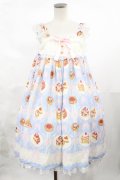 Angelic Pretty / Sweet Bakeryジャンパースカート F サックス H-25-04-19-1030-AP-OP-NS-ZH
