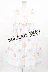 Angelic Pretty / Sweet Bakeryジャンパースカート F サックス H-25-04-19-1030-AP-OP-NS-ZH