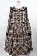 Angelic Pretty / 図書館ワンピース F ベージュ H-25-04-19-1033-AP-OP-YZ-ZH