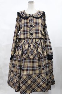 Angelic Pretty / 図書館ワンピース F ベージュ H-25-04-19-1033-AP-OP-YZ-ZH