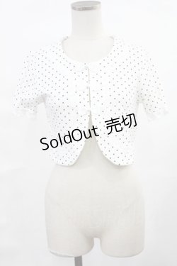 画像1: Innocent World / 水玉ボレロ Free オフ/ブラック H-25-04-19-1037-IW-TO-NS-ZH