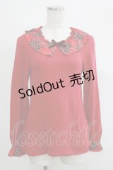 Shirley Temple / タータンチェックカラーカットソー 160 赤 H-25-04-19-058-ET-TO-KB-ZH