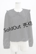 NieR Clothing / フリル襟ブラウス  黒 H-25-04-19-059-PU-BL-KB-ZH