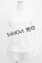MILK / ピンタックフリルブラウス  ピンク H-25-04-19-060-ML-BL-KB-ZH