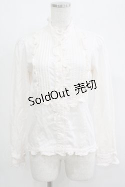 画像1: MILK / ピンタックフリルブラウス  ピンク H-25-04-19-060-ML-BL-KB-ZH