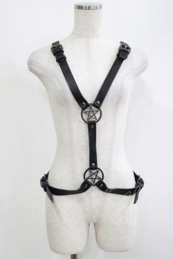 画像1: KILL STAR / Alexis PentaGram Harness  黒 H-25-04-19-068-SL-ZA-KB-ZH