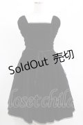 ATELIER PIERROT / ダブルレースアップベロアワンピース F ブラック H-25-04-19-009-EL-OP-NS-ZT103