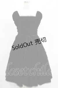 ATELIER PIERROT / ダブルレースアップベロアワンピース F ブラック H-25-04-19-009-EL-OP-NS-ZT103