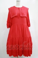 Candy Stripper / BIG SAILOR COLLARドレス 2 レッド H-25-04-19-002-PU-OP-KB-ZH