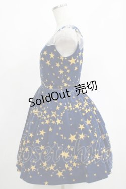 画像2: MILK / Twinkleドレス  ナイトブルー×ゴールド H-25-04-19-012-ML-OP-KB-ZT105