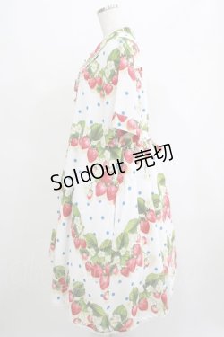 画像2: LIEF / ジューシーストロベリーシャツワンピース XL オフ H-25-04-20-003-LO-OP-NS-ZH