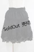 axes femme / ストライプシフォンスカート M ブラック H-25-04-20-027-AX-SK-NS-ZH
