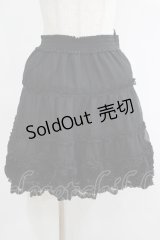 axes femme / ストライプシフォンスカート M ブラック H-25-04-20-027-AX-SK-NS-ZH