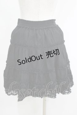 画像3: axes femme / ストライプシフォンスカート M ブラック H-25-04-20-027-AX-SK-NS-ZH