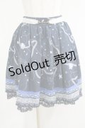 axes femme / マリン柄スカート M ネイビー H-25-04-20-029-AX-SK-NS-ZH