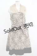 axes femme / ファーティペット付きジャンパースカート M ベージュ H-25-04-20-032-AX-OP-NS-ZH