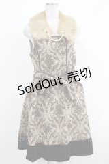 axes femme / ファーティペット付きジャンパースカート M ベージュ H-25-04-20-032-AX-OP-NS-ZH