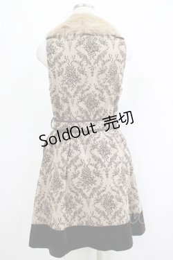 画像3: axes femme / ファーティペット付きジャンパースカート M ベージュ H-25-04-20-032-AX-OP-NS-ZH