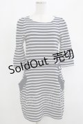 Franche Lippee / ボーダーワンピース M ネイビー H-25-04-20-033-LO-OP-NS-ZH