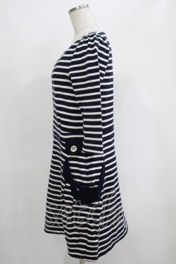 画像2: Franche Lippee / ボーダーワンピース M ネイビー H-25-04-20-033-LO-OP-NS-ZH