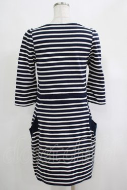 画像3: Franche Lippee / ボーダーワンピース M ネイビー H-25-04-20-033-LO-OP-NS-ZH