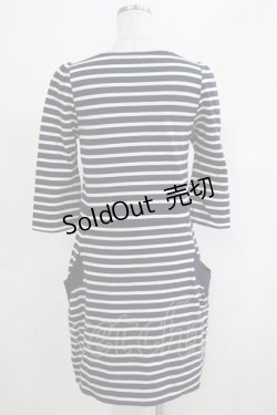 画像3: Franche Lippee / ボーダーワンピース M ネイビー H-25-04-20-033-LO-OP-NS-ZH