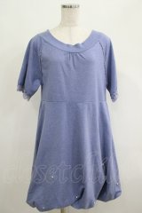 axes femme / パール使いワンピース M ブルー H-25-04-20-034-AX-OP-NS-ZH
