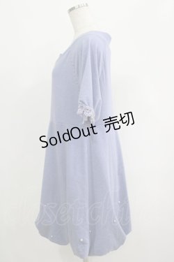 画像2: axes femme / パール使いワンピース M ブルー H-25-04-20-034-AX-OP-NS-ZH