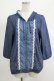 画像1: axes femme / シフォン切替パーカー M ネイビー H-25-04-20-040-AX-TO-NS-ZH (1)