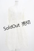 axes femme / キャミワンピ付きレースチュニ M アイボリー H-25-04-20-005-AX-OP-NS-ZH