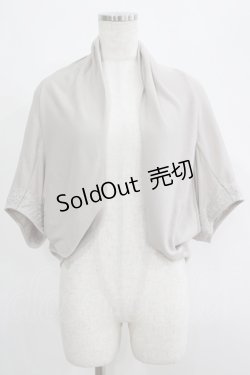 画像1: axes femme / レース使いボレロ M グレー H-25-04-20-045-AX-TO-NS-ZH