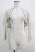 axes femme / 透かし編みボレロ M グレー H-25-04-20-046-AX-TO-NS-ZH