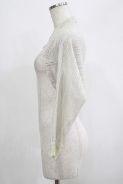 画像2: axes femme / 透かし編みボレロ M グレー H-25-04-20-046-AX-TO-NS-ZH