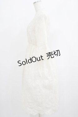 画像2: axes femme / キャミワンピ付きレースチュニ M アイボリー H-25-04-20-005-AX-OP-NS-ZH
