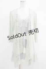 axes femme / レイヤードストライプチュニック M ミント/ブルー H-25-04-20-049-AX-OP-NS-ZH