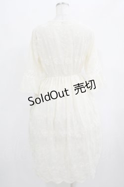 画像3: axes femme / キャミワンピ付きレースチュニ M アイボリー H-25-04-20-005-AX-OP-NS-ZH