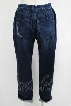 画像3: axes femme / 刺繍入デニムパンツ L インディゴ H-25-04-20-050-AX-PA-NS-ZH