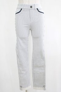 axes femme / 裾レースストレッチスキニー M オフ H-25-04-20-051-AX-PA-NS-ZH