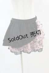 SEX POT ReVeNGe / プリントフリル切替スカート  黒×ピンク H-25-04-20-1037-SP-SK-KB-ZH