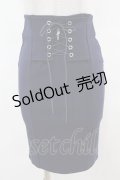 MARBLE / 十字架付きあみあげタイトスカート  紺 H-25-04-20-1038-GO-SK-KB-ZH