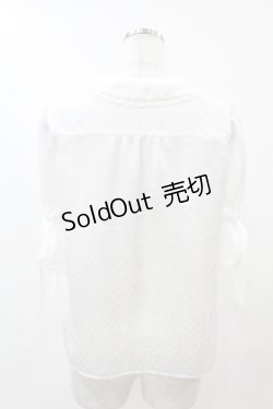 画像2: MILK / リボンパフスリーブブラウス  白 H-25-04-20-1045-ML-BL-KB-ZH
