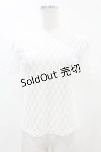 MILK / ルージュアンダートップス  白 H-25-04-20-1047-ML-TO-KB-ZH