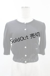 MILK / ツインハートカーデ  ブラック H-25-04-20-1052-ML-TO-KB-ZH