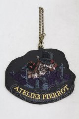 ATELIER PIERROT / パスケース  黒 H-25-04-20-1008-EL-ZA-KB-ZH
