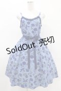Emily Temple cute / Stained Glass ROSEキャミソールワンピース  ブルー H-25-04-20-1019-ET-OP-KB-ZH