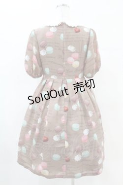 画像2: Leur Getter / Macaron Party袖付ワンピース M ブラウン H-25-04-20-1021-LU-OP-KB-ZH