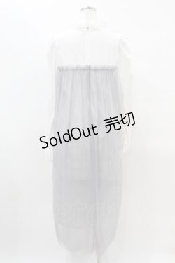 画像2: Candy Stripper / SWEET WEEKEND DRESS  白×グレー H-25-04-20-1022-PU-OP-KB-ZH