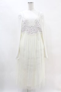 Candy Stripper / LINGERIE LAYERED DRESS 2 オフ H-25-04-20-1023-PU-OP-KB-ZH