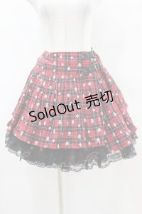 ALGONQUINS / チェックプリントラップスカート F 赤 H-25-04-20-1033-AL-SK-KB-ZH