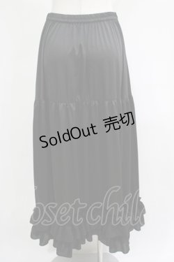 画像3: axes femme kawaii / ロングフリルペチスカート M ブラック H-25-04-20-054-AX-SK-NS-ZH